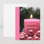 Seizoensgroeten Feestdagenkaart (Voorkant / Achterkant)