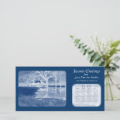 Seizoensgroeten Feestdagenkaart (Staand voorkant)