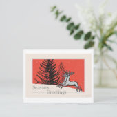Seizoensgroeten Feestdagenkaart (Staand voorkant)
