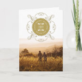 Seizoensgroeten Fijne nieuwjaars zeefoto Feestdagen Kaart (Voorkant)