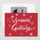 Seizoensgroeten | Foto toevoegen Kaart (Voorkant / Achterkant)