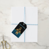 Seizoensgroeten - Fractal Inuit Hunter Cadeaulabel (Met Touw)