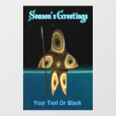 Seizoensgroeten - Fractal Inuit Hunter Raamsticker (Vel)