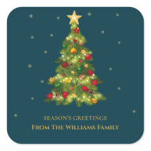 Seizoensgroeten Gouden Sneeuwvlokker Kerstboom Fam