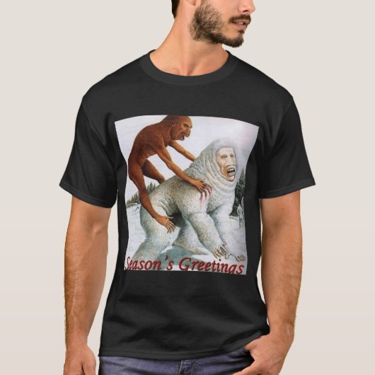 seizoensgroeten grappig t-shirt (Voorkant)