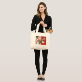 Seizoensgroeten Grote Tote Bag (Voorkant (model))