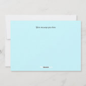 Seizoensgroeten Hamster met Blauwe Hortensia's Feestdagenkaart (Achterkant)