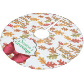 Seizoensgroeten Happy Thanksgiving Kerstboom Rok (Gekanteld)