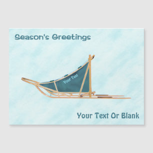 Seizoensgroeten - Hond op sneeuw