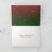 Seizoensgroeten in tekst feestdagen kaart (Binnen)