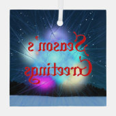 Seizoensgroeten - Jack Frost Glas Ornament (Achterkant)