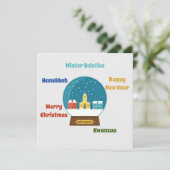 Seizoensgroeten Kaart (Staand voorkant)