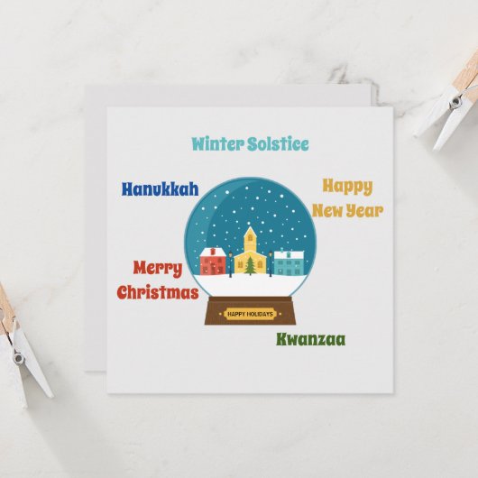 Seizoensgroeten Kaart (Voorkant / Achterkant in situ)