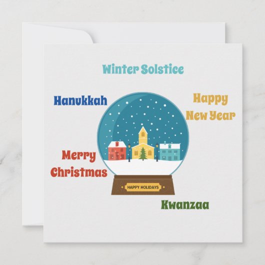 Seizoensgroeten Kaart (Voorkant)