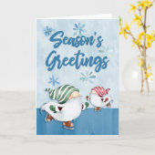 Seizoensgroeten Kaart (Gele Bloem)