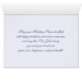 Seizoensgroeten. Kaarten voor fijne kerst (Binenzijde Horizontaal (Onderkant))