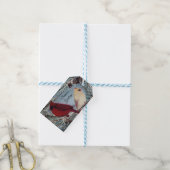 Seizoensgroeten Kardinalen Cadeaulabel (Met Touw)