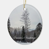 Seizoensgroeten Keramisch Ornament (Links)