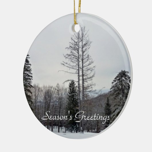 Seizoensgroeten Keramisch Ornament (Links)