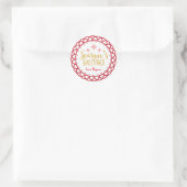 SEIZOENSGROETEN Kerst sticker (Tas)