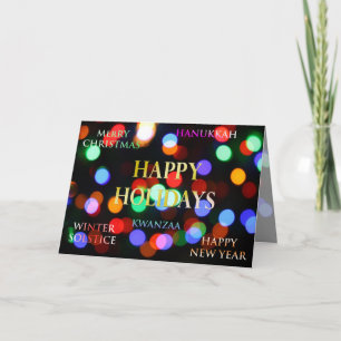 Seizoensgroeten, Kerstkaart Feestdagen Kaart