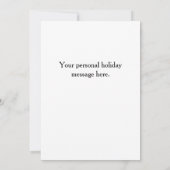 Seizoensgroeten — Kerstkaart "Tee Style" Kaart (Achterkant)