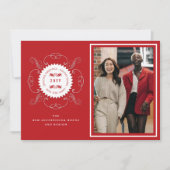 Seizoensgroeten Klassieke Foto van een Zeehond Zak Kaart (Voorkant)