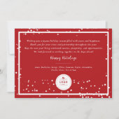 Seizoensgroeten Klassieke Foto van een Zeehond Zak Kaart (Achterkant)