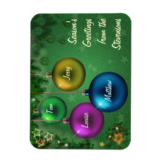  Seizoensgroeten Magneet (Verticaal)