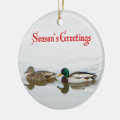 Seizoensgroeten - Mallards Keramisch Ornament (Links)