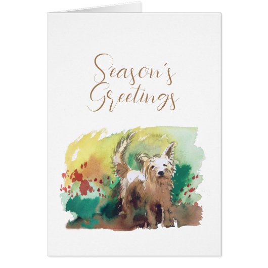 Seizoensgroeten met de doodskaart op de westelijke (Voorkant)