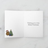 Seizoensgroeten met een aardappel feestdagen kaart (Binnen)