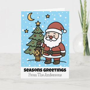 Seizoensgroeten met Sinterklaas  Feestdagen Kaart