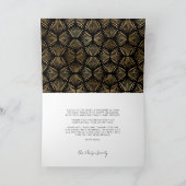 Seizoensgroeten Moderne Zwarte Typografie Feestdagen Kaart (Binnen)