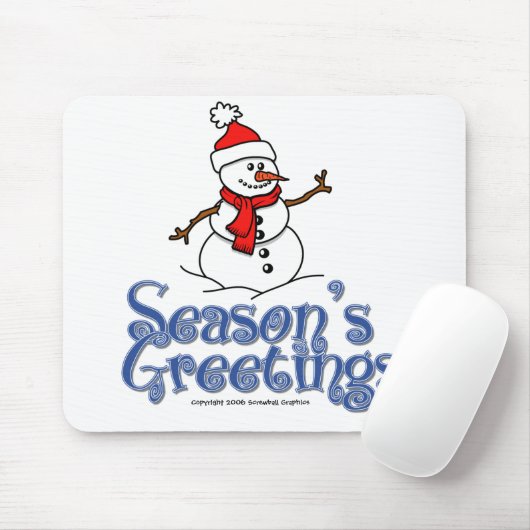 Seizoensgroeten Mousepad Muismat (Met muis)