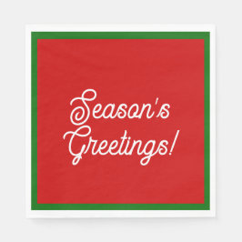 Seizoensgroeten Napkins Servet