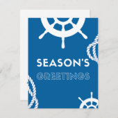 Seizoensgroeten Nautilus Kerstkaart (Voorkant / Achterkant)