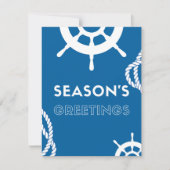 Seizoensgroeten Nautische Kerstkaart (Voorkant)