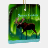 Seizoensgroeten - Noord-Moose Keramisch Ornament (Rechts)