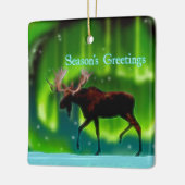 Seizoensgroeten - Noord-Moose Keramisch Ornament (Links)