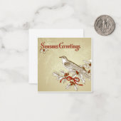 Seizoensgroeten Notitiekaartje (Voorkant / Achterkant in situ)