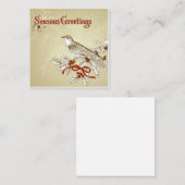 Seizoensgroeten Notitiekaartje (Voorkant / Achterkant)