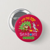 Seizoensgroeten Over The Top Ronde Button 5,7 Cm (Voorkant /achterkant)