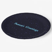 Seizoensgroeten Papieren Bordje (Gekanteld)