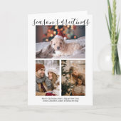 Seizoensgroeten Persoonlijke kerstfoto's Feestdagen Kaart (Voorkant)