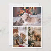 Seizoensgroeten Persoonlijke kerstfoto's Feestdagenkaart (Achterkant)