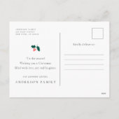 Seizoensgroeten Pset Funny Pet Cat Foto Feestdagenkaart (Achterkant)