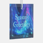 Seizoensgroeten - Qaanaaq - Noorderlicht Glas Ornament (Voorkant Rechts)