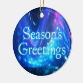 Seizoensgroeten - Qaanaaq - Noorderlicht Keramisch Ornament (Links)