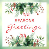 Seizoensgroeten Raamsticker (Vel 3)